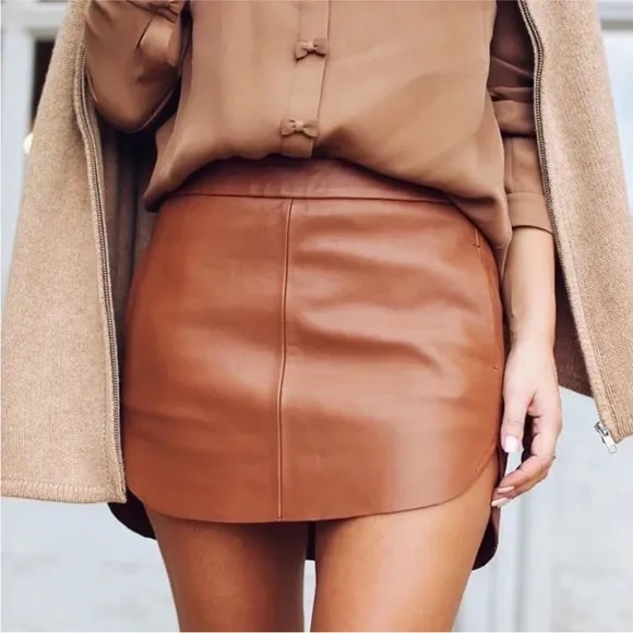 Mason leather Skirt (Never worn) - Picture 2 of 5